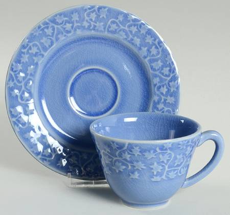 Nagar Blue Footed Cup & Saucer Set