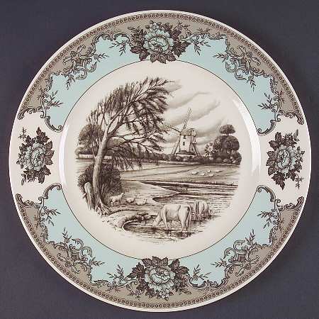 River Scenes 12" Chop Plate (Round Platter)