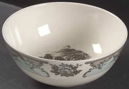 River Scenes 10" Large Salad Serving Bowl