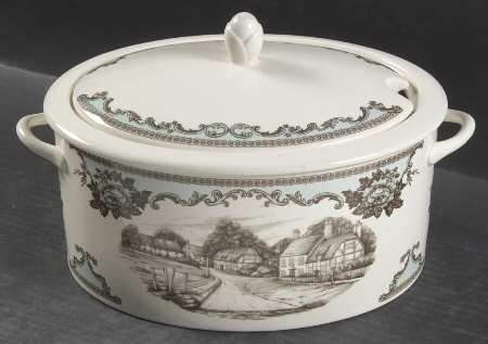River Scenes Tureen &  Lid