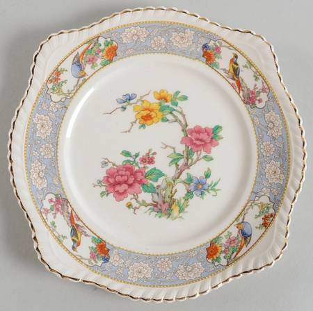 The Vigo (Ribbed, Old English) Square Salad Plate