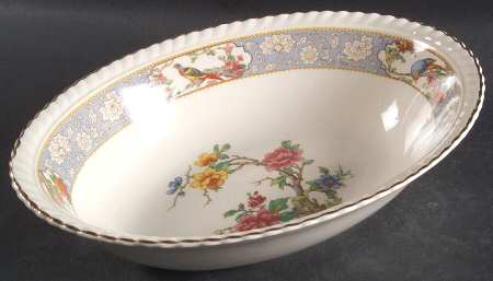 The Vigo (Ribbed, Old English) 9" Oval Vegetable Bowl