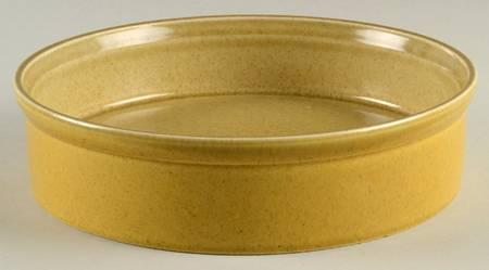 Antique Brown Band 9" Round Vegetable Bowl