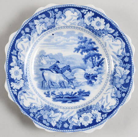 Rural Scenery Salad/Dessert Plate
