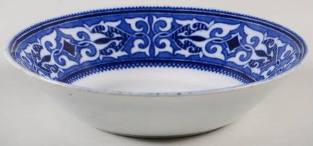 The Trieste (Flow Blue, No Gold Trim) Coupe Cereal Bowl