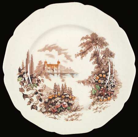 Castle On The Lake Brown Multicolor by Johnson Brothers