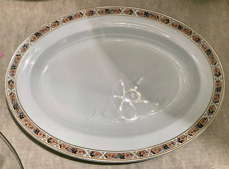 JB528 18" Oval Serving Platter