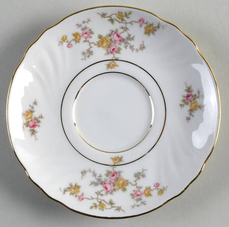 Thornrose (White, Verge) Saucer