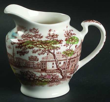 English Village (Brown Multicolor) Creamer