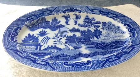 Blue Willow (Made In Japan) 10" Oval Serving Platter