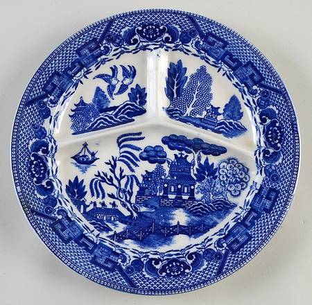 Blue Willow (Made In Japan) Grill Plate