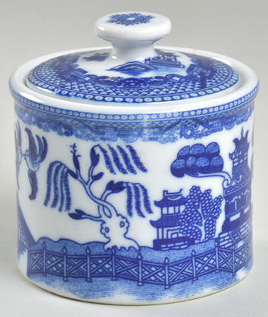 Blue Willow (Made In Japan) Mini Sugar Bowl & Lid