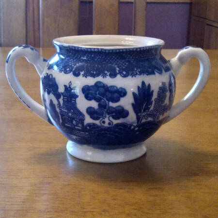 Blue Willow (Made In Japan) Mini Sugar Bowl No Lid