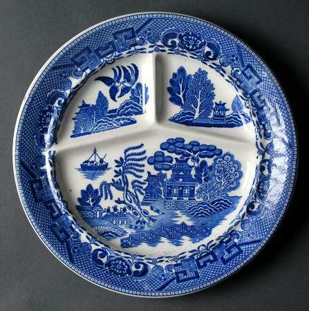 Blue Willow (Made In Japan) Grill Plate