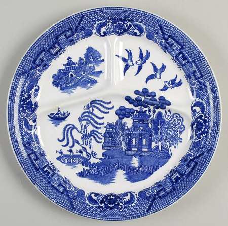 Blue Willow (Made In Japan) Grill Plate