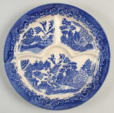 Blue Willow (Made In Japan) Grill Plate