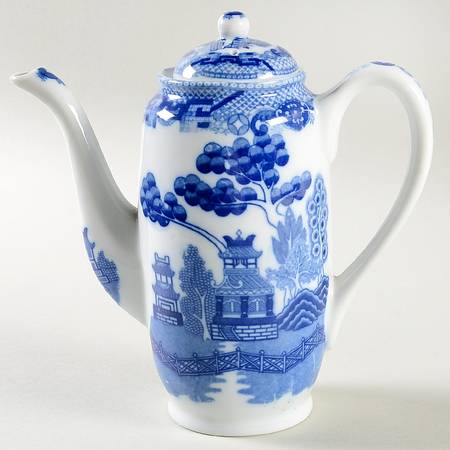 Blue Willow (Made In Japan) Mini Coffee Pot & Lid