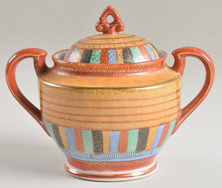 Thousand Faces Sugar Bowl & Lid