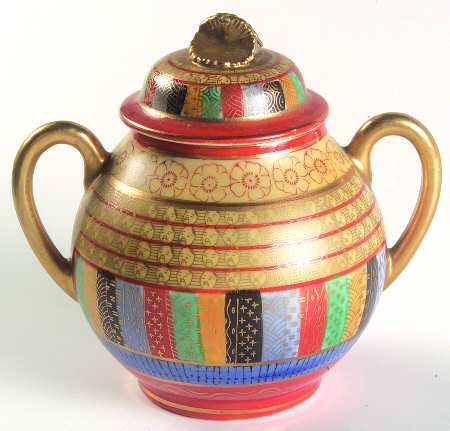 Thousand Faces Sugar Bowl & Lid