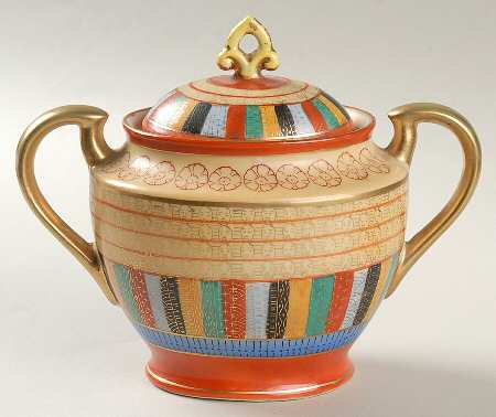 Thousand Faces Sugar Bowl & Lid