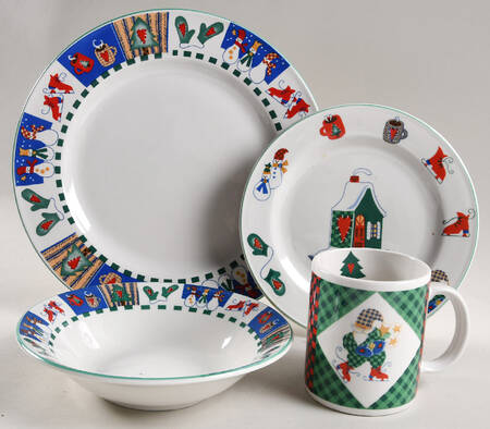 Welcome Winter 4 Piece Place Setting