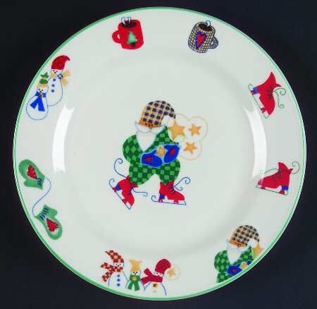 Welcome Winter Salad Plate by RO Gregg