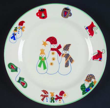 Welcome Winter Salad Plate by RO Gregg