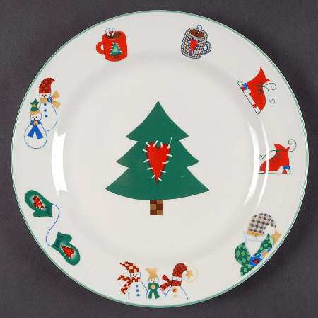 Welcome Winter Salad Plate by RO Gregg