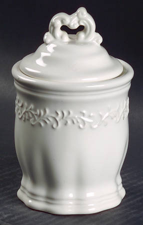 Vintage Ivory (Creamy White) Sugar Bowl & Lid