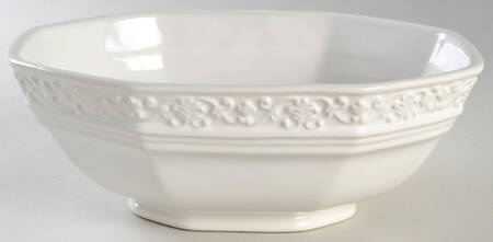 Vintage Ivory (Creamy White) 10" Oval Vegetable Bowl