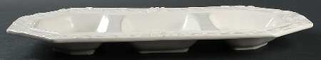 Vintage Ivory (Creamy White) 3-Part Relish
