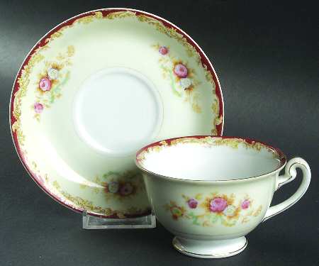 JAP223 Footed Cup & Saucer Set