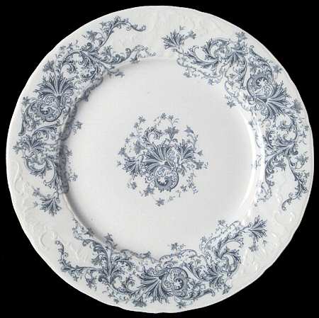 Waldorf Blue Gray (No Gold) by Johnson Brothers