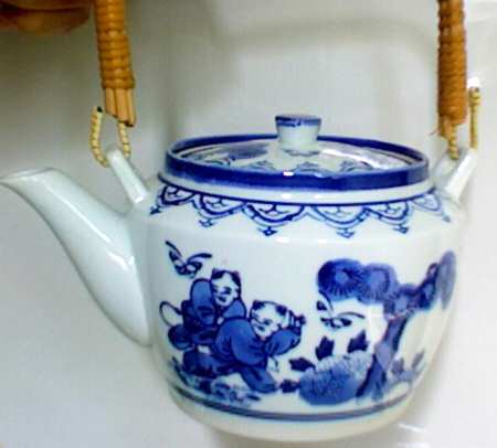 JAP232 Wood Handle Teapot & Lid