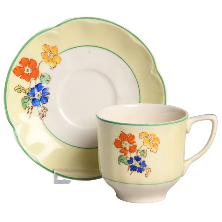 JB572 Flat Demitasse Cup & Saucer Set