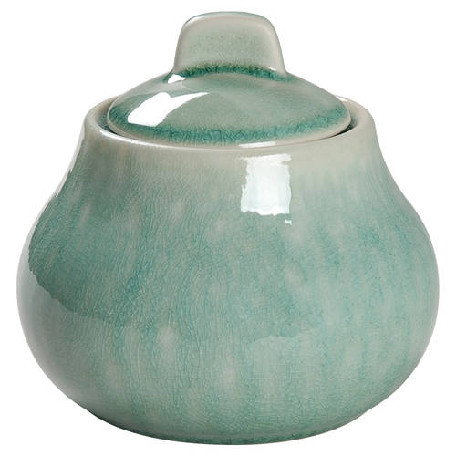 Tourron Jade Sugar Bowl & Lid