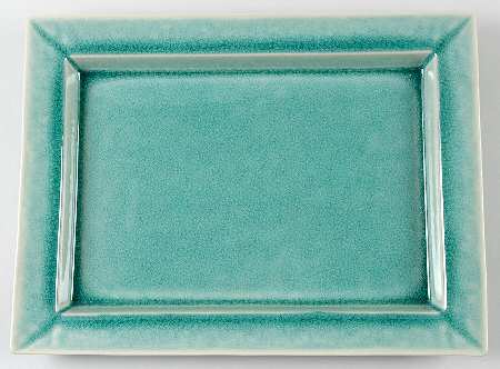 Tourron Jade 14" Rectangular Serving Platter