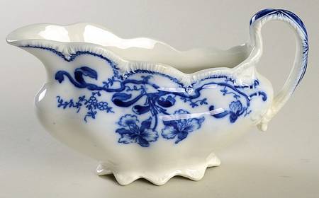 Delmonte (Flow Blue, No Gold Accent) Gravy Boat