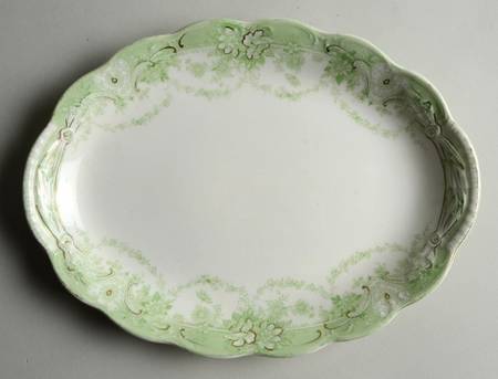 Marlboro Green 10" Oval Serving Platter