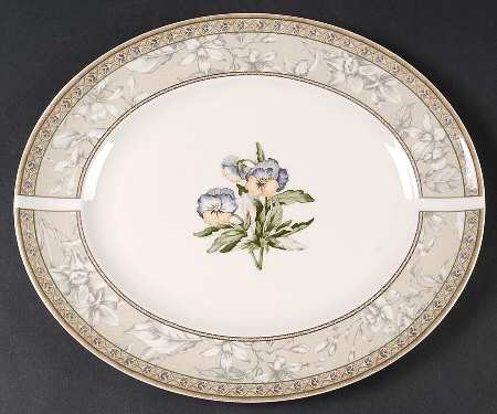 Enchanted Garden 12" Oval Serving Platter