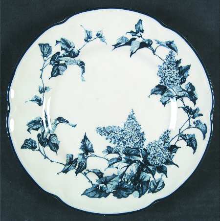 Hydrangea Blue Salad Plate