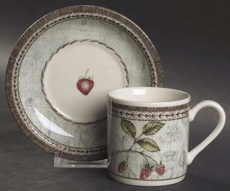 Manorwood Flat Demitasse Cup & Saucer Set
