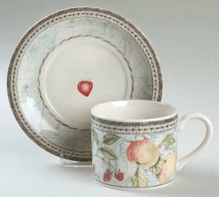 Manorwood Flat Cup & Saucer Set