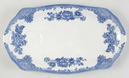 Asiatic Pheasant Blue Snack Plate