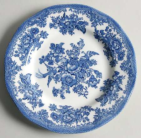 Asiatic Pheasant Blue Bread & Butter Plate