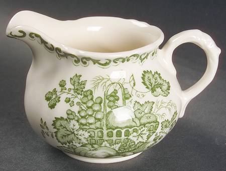 Fruit Basket Green Creamer