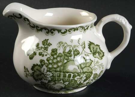 Fruit Basket Green Mini Creamer