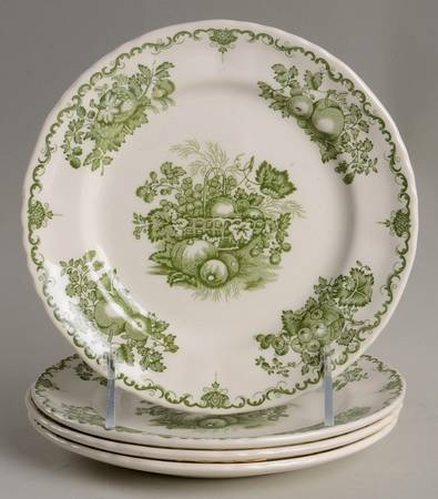 Fruit Basket Green Salad Plate - Set of 4