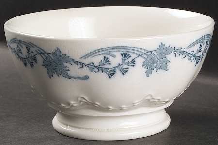 Vintage (Blue Ivy, No Gold) Cranberry Bowl