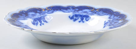 Oregon (Flow Blue) Rim Soup Bowl